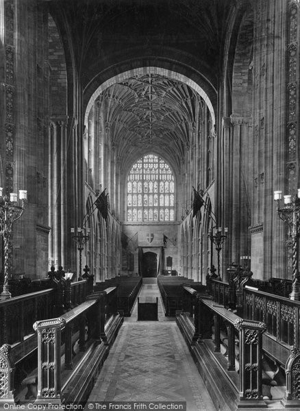 Photo of Sherborne, Abbey Nave West 1927
