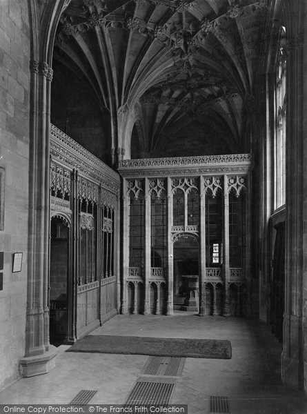 Photo of Sherborne, Abbey, Regimental And Masons Screen 1927