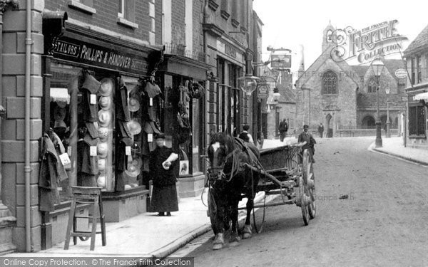 Photo of Sherborne, Horse And Cart 1904