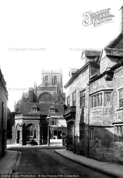 Photo of Sherborne, Long Street, Looking Towards Conduit And Abbey 1892