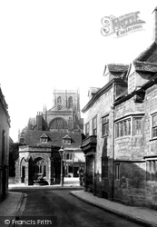 Long Street, Looking Towards Conduit And Abbey 1892, Sherborne