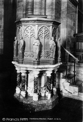 Minster Pulpit 1900, Sherborne