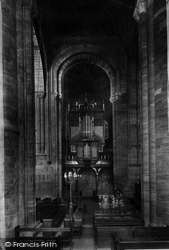 Organ And North Transept 1900, Sherborne