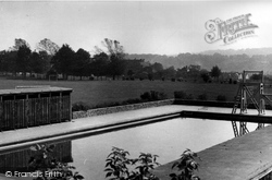 School For Girls, Playing Fields And Swimming Pool c.1955, Sherborne