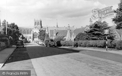 The Abbey From Digby Road c.1960, Sherborne