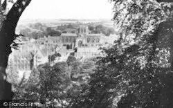 The Abbey From The Slopes c.1960, Sherborne