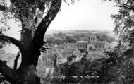 The Abbey From The Slopes c.1960, Sherborne