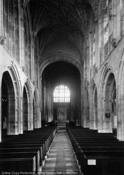 Photo of Sherborne, The Abbey Interior c.1955