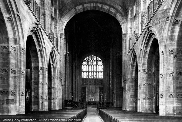 Photo of Sherborne, The Abbey Nave, East 1887