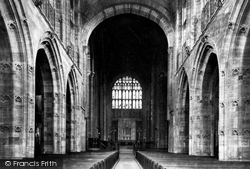 The Abbey Nave, East 1887, Sherborne