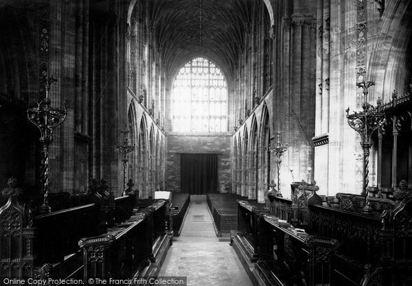 Photo of Sherborne, The Abbey Nave, West 1887