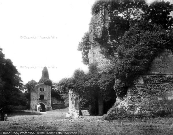 Photo of Sherborne, The Old Castle Courtyard c.1881