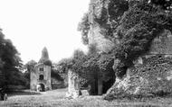 The Old Castle Courtyard c.1881, Sherborne