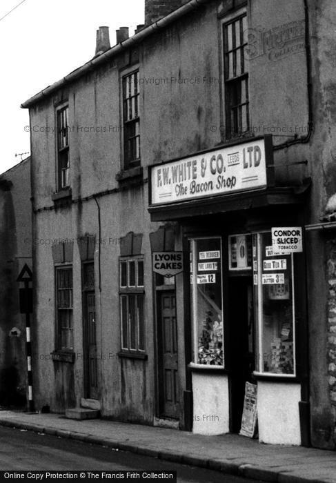 Photo of Sherburn In Elmet, Kirkgate, The Bacon Shop c.1955