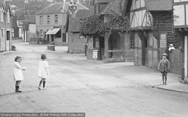 Photo of Shere, Children In Middle Street 1924