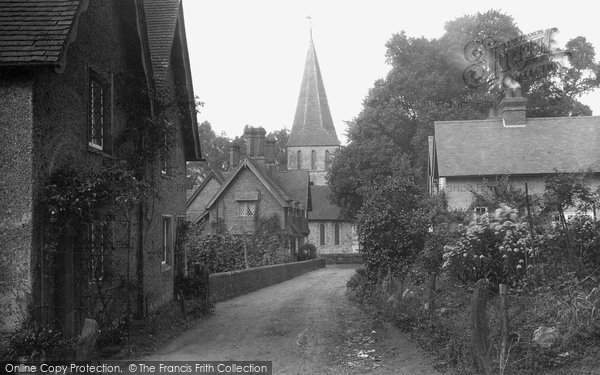 Photo of Shere, Church Cottages 1913