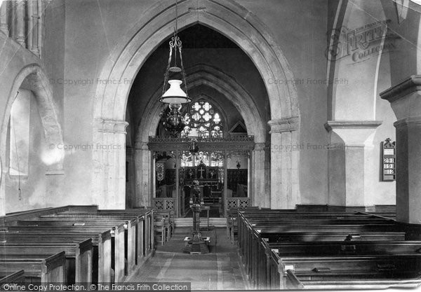 Photo of Shere, The Church Interior 1911