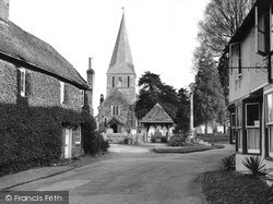 The Village And St James' Church c.1955, Shere