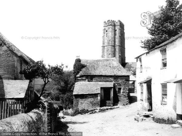 Photo of Sherford, St Martin's Church And Street 1890