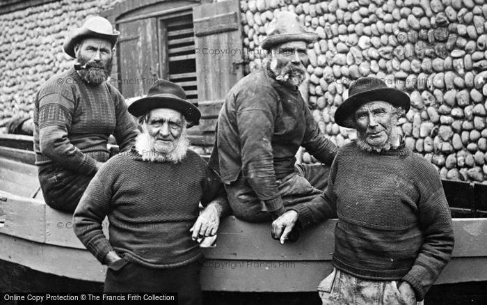 Photo of Sheringham, Fishermen In Their Gansies c.1900