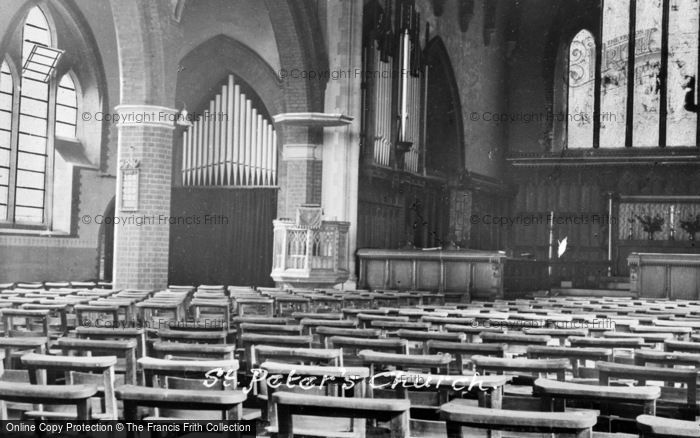 Photo of Sheringham, St Peter's Church Interior c.1955