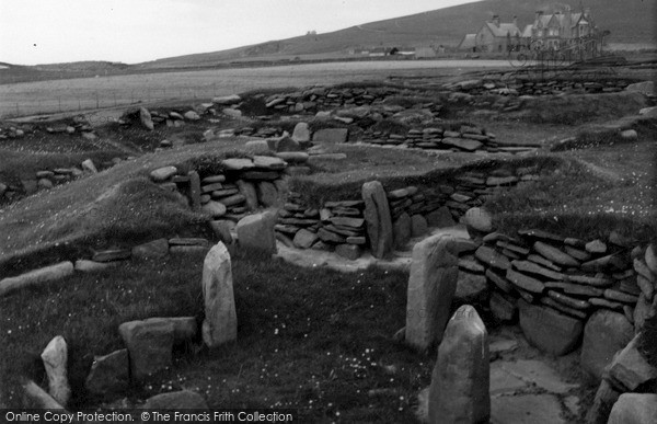 Photo of Shetland, Jarlshof Hut Settlement c.1955