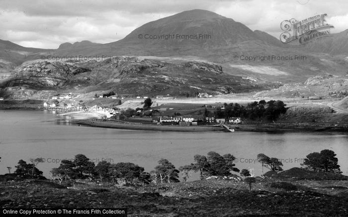 Photo of Shieldaig, Village And Ben Alligin Across Loch Shieldaig 1977
