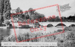 Bridge And Hotel c.1955, Shillingford
