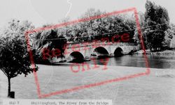 The River And Bridge c.1955, Shillingford