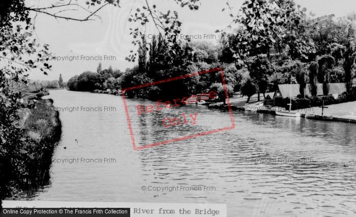 Photo of Shillingford, The River From The Bridge c.1955
