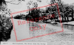 The River From The Bridge c.1955, Shillingford