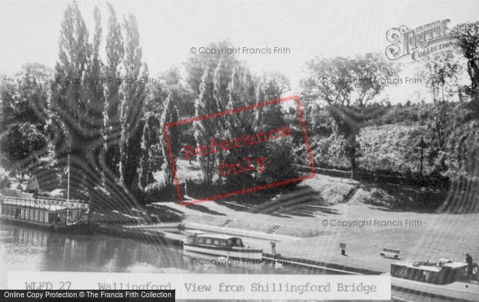 Photo of Shillingford, View From The Bridge c.1955