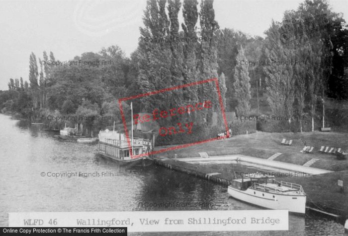 Photo of Shillingford, View From The Bridge c.1960