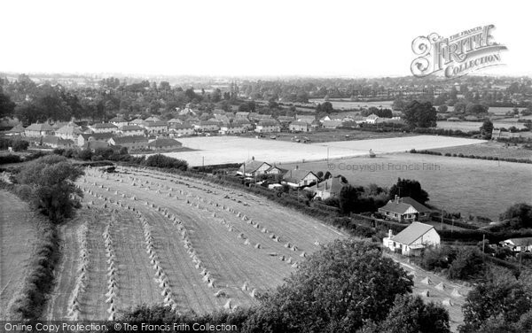 Photo of Shillingstone, The Village And Harvest Field c.1955