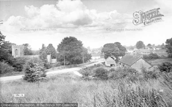 Photo of Shipham, St Leonard's Church And Village c.1960