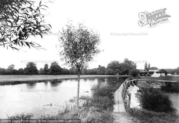 Photo of Shiplake, From Weir Bridge 1890