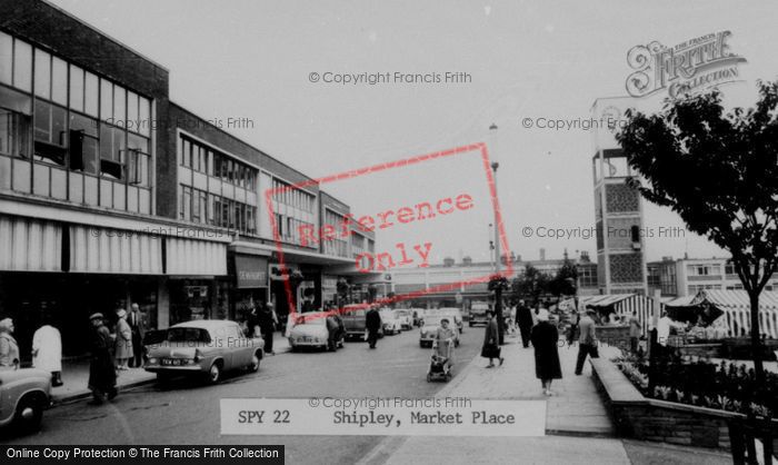 Photo of Shipley, Market Place c.1965