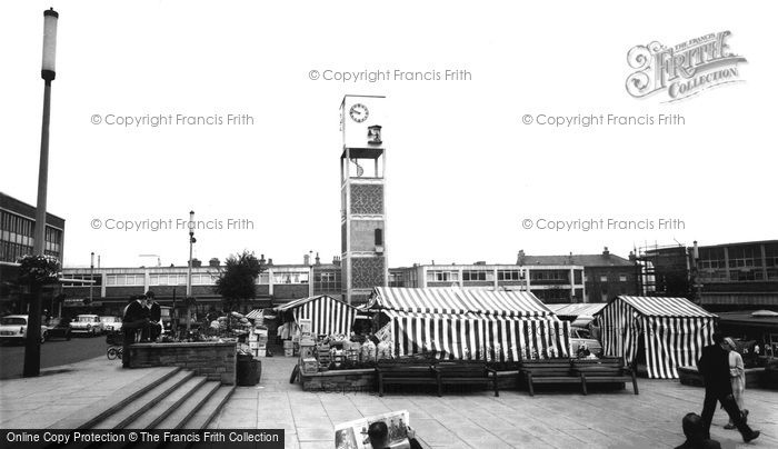 Photo of Shipley, Market Place c.1965