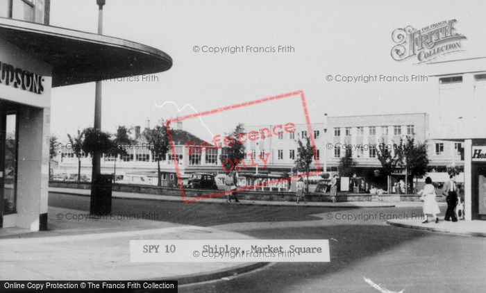 Photo of Shipley, Market Square c.1965