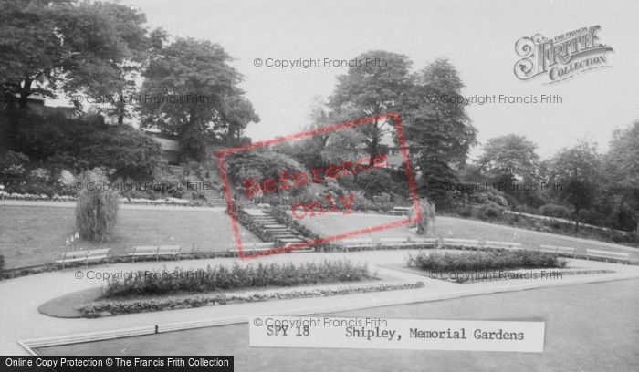 Photo of Shipley, The Memorial Gardens c.1965