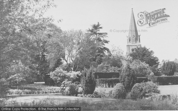 Photo of Shipton Under Wychwood, Church From The Gardens Of The Old Prebendal House c.1952