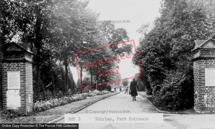 Photo of Shirley, Park Entrance c.1950