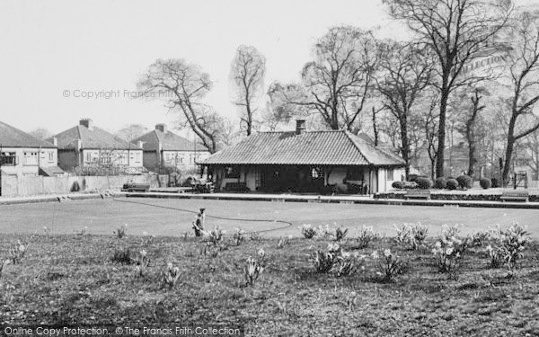 Photo of Shirley, Spring Park Bowling Green c.1955