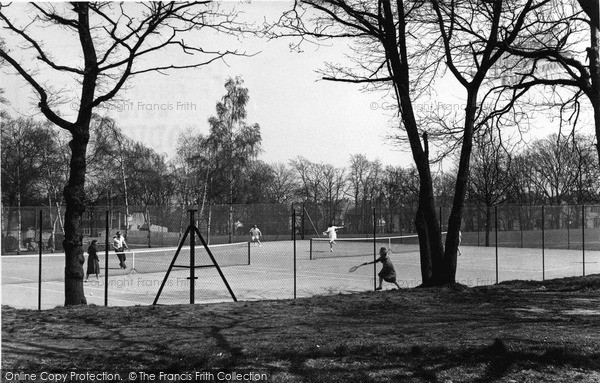 Photo of Shirley, The Tennis Courts, Spring Park c.1955