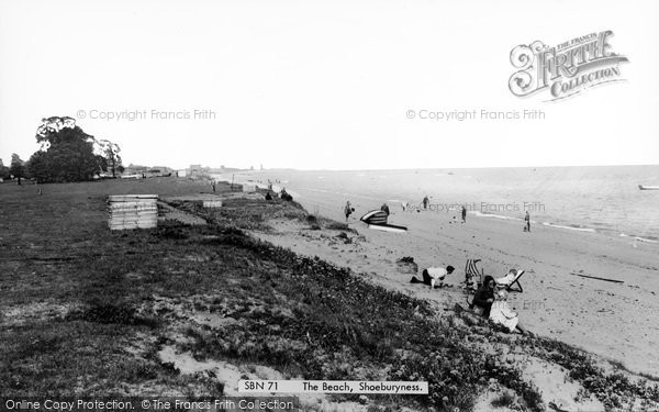 Photo of Shoeburyness, The Beach c.1965