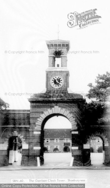 Photo of Shoeburyness, The Garrison Clock Tower c.1960