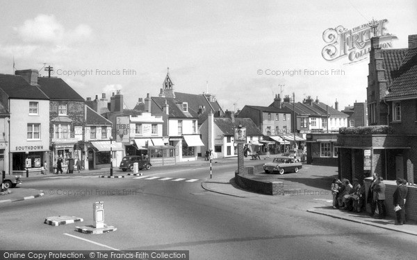 Photo of Shoreham By Sea, Bridge Hotel And High Street c.1960