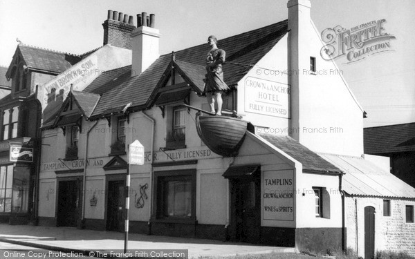 Photo of Shoreham By Sea, Crown And Anchor Hotel c.1950