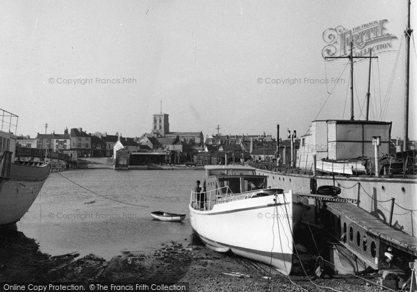 Photo of Shoreham By Sea, Harbour And Houseboats c.1950