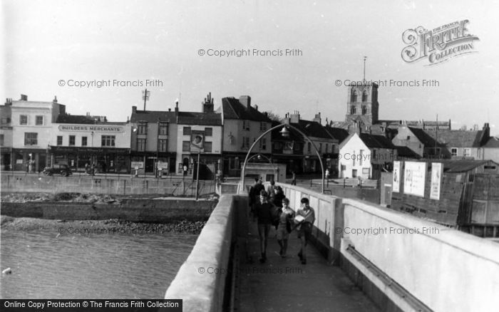 Photo of Shoreham By Sea, On The Bridge c.1950